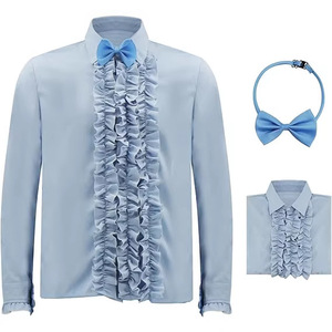 Disfraz de Cosplay Estilo Smoking Azul de los 80s y 90s con Sombrero de Copa y Corbata de Moño - Product Image 3