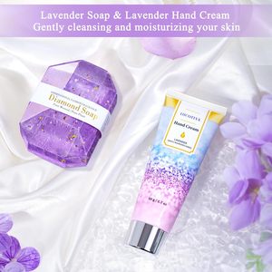 Set Regalo per la Cura della Persona Femminile alla Lavanda - 9 Pezzi per Compleanno, Natale, Pronta Guarigione e Occasioni di Pensiero per Lei - Product Image 4