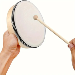 Wholesale <b>Hand</b> <b>Drum</b> 8 Inches Including Drumsticks Orff Percussion for Kids <b>Hand</b>-Beaten <b>Drum</b> - Product Image 3