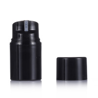 42 Dents Pompe Tête Mousse Bouteille Noir Bain Moussant Gel Mousse Nettoyant Pour Le Visage Snap-on PP Émulsion Split Cosmétique Airless Bouteille