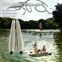 Tube remorquable de siège gonflable de bateau de banane pour la pompe électrique de lac résidentiel incluse jeu d'eau flottant pour l'usage de parc aquatique