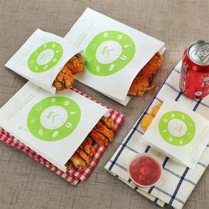 Sac en papier résistant à la graisse personnalisé à fond en V pour frites et poulet rôti - Product Image 2