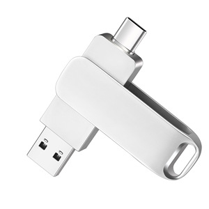 Promotional OTG Metal USB 3.0 Flash Drive Custom Logo 1GB-128GB Capacity Customizable