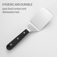 Spatule à plaque chauffante en acier inoxydable tourneur à crêpes Hamburger Smasher tourneur grattoir lasagne tourneur serveur