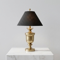 Lampe de table en laiton de style industriel haut de gamme d'inspiration européenne, design de villa de luxe, forme de trophée, salon