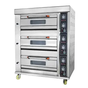 Electric Rack Counter Top Convection 9 Trays Bakery Deck Oven Loader