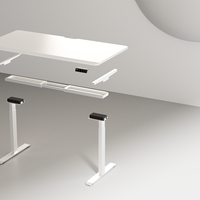 Cadre de bureau électrique à double moteur réglable en hauteur, mobilier de bureau moderne, table d'ordinateur, bureau debout
