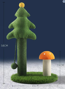 Griffoir pour <span class=keywords><strong>chat</strong></span> en forme de sapin de Noël moderne, <span class=keywords><strong>150</strong></span> <span class=keywords><strong>cm</strong></span>, 4 niveaux, sisal naturel écologique, utilisation en intérieur - Product Image 5