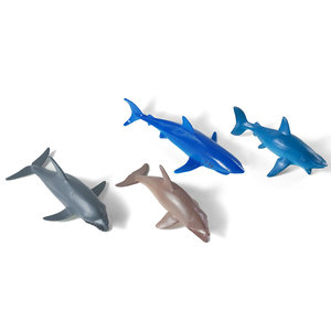 5inch Nhựa biển động vật mô hình đồ chơi Hollow cá mập cho đồ uống - Product Image 6