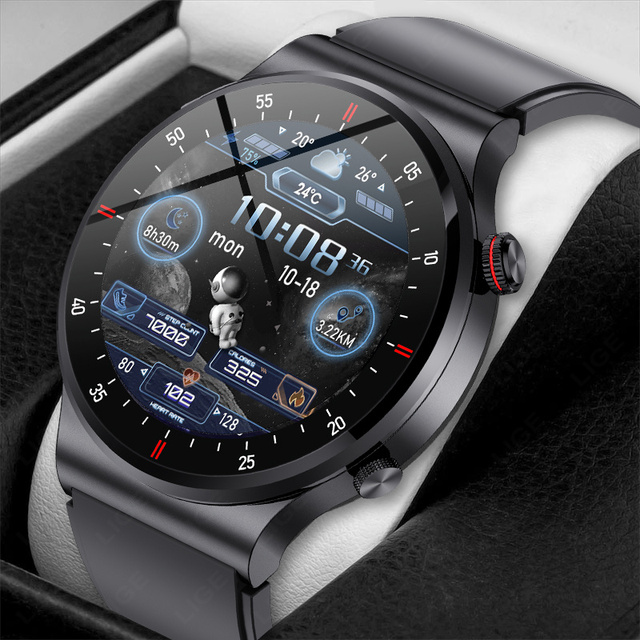 BW0382 QW33 Smart Watch Blue Tooth Call ECG Heart Rate Fitness Tracker Waterproof Steel Silicone Strap Unisex Smartwatch