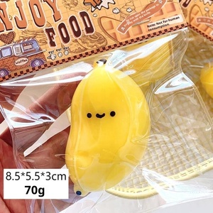 Hot bán nhỏ chất béo chuối squishi Đồ chơi bán buôn giải nén đồ chơi TPR Chất liệu bùn cảm giác Squishy hình CE cấp giấy chứng nhận - Product Image 2