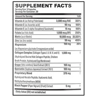 Capsules de collagène hydrolysé 14-en-1 OEM/ODM pour la peau, les cheveux, les ongles et les articulations, sans gluten, sans OGM, complément de collagène