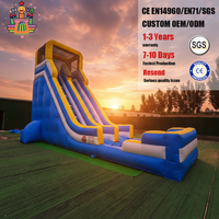 Toboggan gonflable pour aire de jeux extérieure, piscine aquatique, matériau PVC de qualité commerciale, garantie de 2 ans, couleur et logo personnalisables