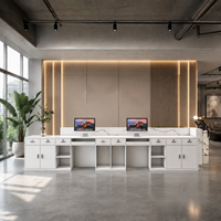 Comptoir de réception moderne pour entreprise, hôtel, bar, boutique, machine de formation, comptoir de caisse pour salon de beauté
