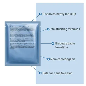 Promosi kualitas tinggi dewasa tisu basah portabel dikemas tunggal feminin wajah penghilang tisu basah tisu cepat
