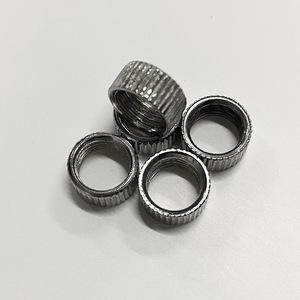 Tuerca de Válvula de Aire 10x5mm Plateada de Hierro Niquelado para Bomba de Aire, Accesorio para Baloncesto y Fútbol - Product Image 1