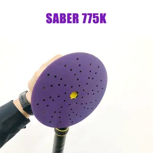 Saber 775K 6inch 150mm Multiholes Abrasive Disc Ceramic Sandpaper Filmbase Hook And Loop For Sanding And Polishing Car