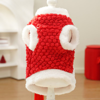 Nouvelle Collection Hiver : Vêtements Chinois Brodés pour Chiens et Chats, Doublure Polaire Chaude, Deux Pièces, Style Teddy en Peluche, Tenue Tang
