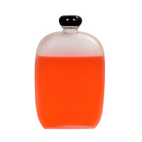 Grosir Botol Kaca Kecil Anggur Buram 100Ml 125Ml 200Ml 250Ml 350Ml 500Ml Bentuk Persegi Datar dengan Tutup Sekrup