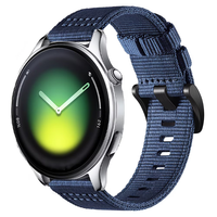 Bracelet en toile de nylon de 22 mm, durable, confortable, réglable, avec boucle à ardillon, design Sport Loop pour Watch 5/S4 Sport/S3/S2/S1