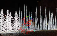 Große LED-Rahmen-Weihnachtsbaum-Motivbeleuchtung für Außenbereich IP65 zur Feiertagsdekoration in Einkaufszentren
