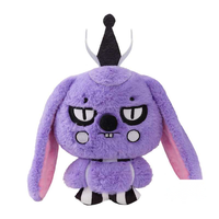 Vente en gros d'usine : Jouets en peluche d'Halloween, Poupée lapin vampire violette XXL, Tailles assorties, Jouet souple pour jeux d'arcade