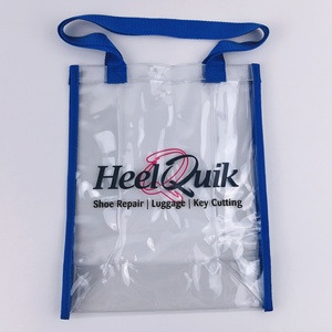 Borsa tote trasparente in PVC personalizzata, borsa shopping impermeabile con logo personalizzato per <span class=keywords><strong>donna</strong></span>, spiaggia, viaggi, lavoro, uso quotidiano - Product Image 3