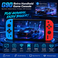 Console de jeu portable rétro G90, écran IPS 7 pouces, prise en charge de la sortie TV, WiFi, 128 Go, plus de 29000 jeux, console de jeu vidéo portable, vente en gros