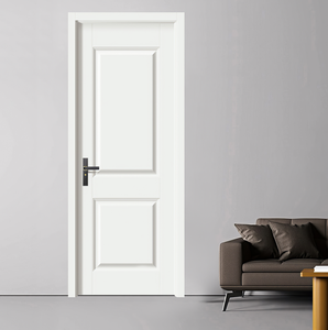 Porta Interna Moderna per Villa, Accessori Personalizzati, Porta in Legno Massello con Isolamento Acustico e Riduzione del Rumore, Fornitore - Product Image 2