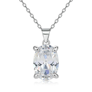 เครื่องประดับเงินสเตอร์ลิง925คุณภาพสูงชุดเครื่องประดับสร้อยคอต่างหูแหวนเซอร์คอนสำหรับงานแต่งงาน - Product Image 4