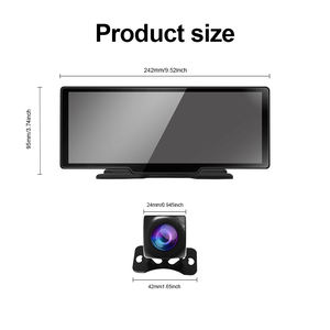 Pantalla táctil inteligente CarPlay de 9,3 pulgadas, soporte inalámbrico Carplay Dual Dash CAM <span class=keywords><strong>Android</strong></span> <span class=keywords><strong>Auto</strong></span>, Bluetooth - Product Image 2