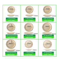 Assiettes jetables en bagasse 100 % compostables, robustes, rondes, à 3 compartiments, écologiques, de 10 pouces, pour les fêtes