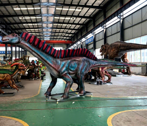 Dinosaurio Artificial de Silicona y Goma, <span class=keywords><strong>Amargasaurus</strong></span> Animatrónico para Exhibición en Parque Jurásico - Product Image 1