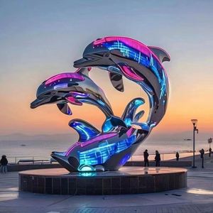 Sculptures d'animaux en acier personnalisées pour l'extérieur : cerf, cheval, cygne, grue, sculptures de jardin, sculptures de paysage - Product Image 2