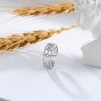 Bague de doigt de pied de conception antique en gros bague d'orteil étoile réglable en argent sterling 925 pour les femmes