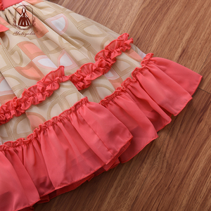 Vestidos de bebé <span class=keywords><strong>para</strong></span> <span class=keywords><strong>niñas</strong></span>, 3 unidades, Vintage, naranja, venta al por mayor - Product Image 5