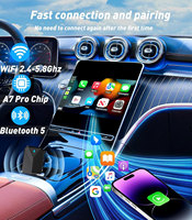 Mini Box filaire vers adaptateur sans fil CarPlay et Android Auto sans fil Spotify pour Toyota Mazda Nissan Camry Audi Ford Kia Hyundai