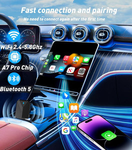Mini caja con cable a CarPlay inalámbrico y Android Auto adaptador inalámbrico <span class=keywords><strong>Spotify</strong></span> para Toyota Mazda Nissan Camry Audi Ford Kia Hyundai - Product Image 3