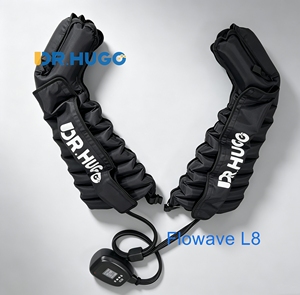 DR.HUGO Flowave L8 Masseur de jambes à compression d'air, bottes de récupération professionnelles pour la récupération musculaire et la circulation - Product Image 1