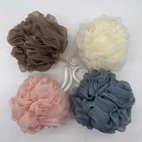 Éponge exfoliante corps tendance, couleur Macaron, 30-40-60g, éponge de bain douche en maille, Loofah