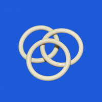 Hochwertige weiße Farbe Kunststoff Nylon Gummi O-Ringe PTFE Gummi dichtung ringe in China