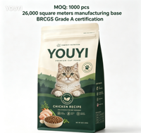 YOUYI Sachet Doypack Personnalisé pour Aliments pour Animaux avec Fenêtre et Fermeture Zip Refermable, 10 kg, pour Aliments Lyophilisés pour Chiens, Qualité Alimentaire Supérieure
