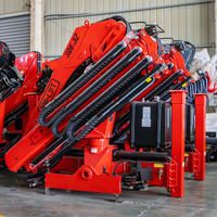 Grue articulée BOB-LIFT de 6,3 tonnes pour le recyclage des déchets, montée sur camion, bras hydraulique pliable, portée de 14,5 m