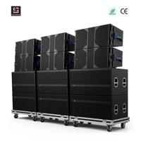 Lasesound A-10W Altavoz Line Array Profesional Dual de 10 Pulgadas, 600W RMS, 136dB SPL Máximo, Sistema de Audio para Escenario, Certificado CE RoHS