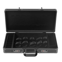 Étui de barbier styliste noir valise coiffure étui de transport pour tondeuses tondeuses ciseaux peignes