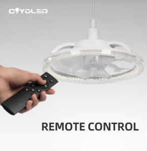 Coyoled LED quạt trần với LED ánh sáng Ổ cắm quạt ánh sáng E27 chủ fan với ánh sáng điều khiển từ xa Đèn trần - Product Image 3