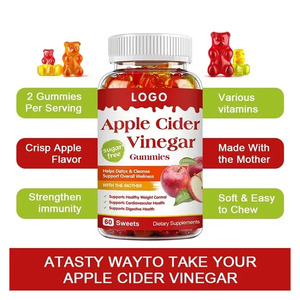 Supplément de vinaigre de cidre de pomme OEM pour adulte ventre plat amincissant soutient la santé digestive vitamines bonbons gommeux de poids - Product Image 2