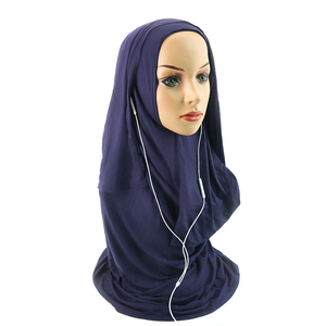 2026 Custom <span class=keywords><strong>Fashion</strong></span> One Loop Instant Chiffon <span class=keywords><strong>Hijab</strong></span> Makkelijk te dragen oordopjes sjaal shawls Premium rekbare jersey sjaal - Product Image 6