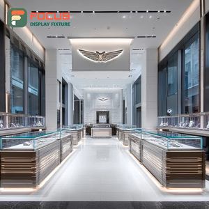 Muebles de Exhibición Minimalistas para Joyería, Panel de Vidrio Templado, Vitrina de Vidrio para Espacio de Boutique - Product Image 6