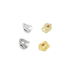 Color-preserving 14K gold-plated irregular shaped spacer <b>beads</b>, crushed stones, baroque loose <b>beads</b>, <b>bracelet</b>, D93 - Product Image 5